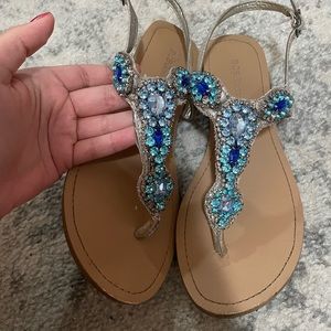 Embellished dressy sandals